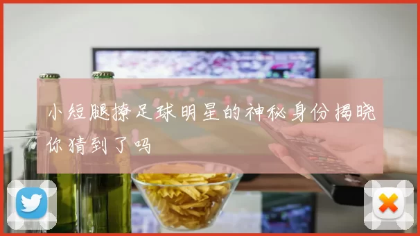 小短腿撩足球明星的神秘身份揭晓你猜到了吗